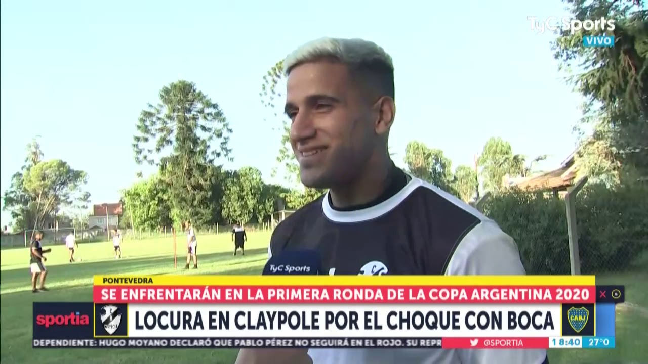 La alegr&iacute;a del plantel de Claypole ante la noticia del duelo ante Boca por Copa Argentina