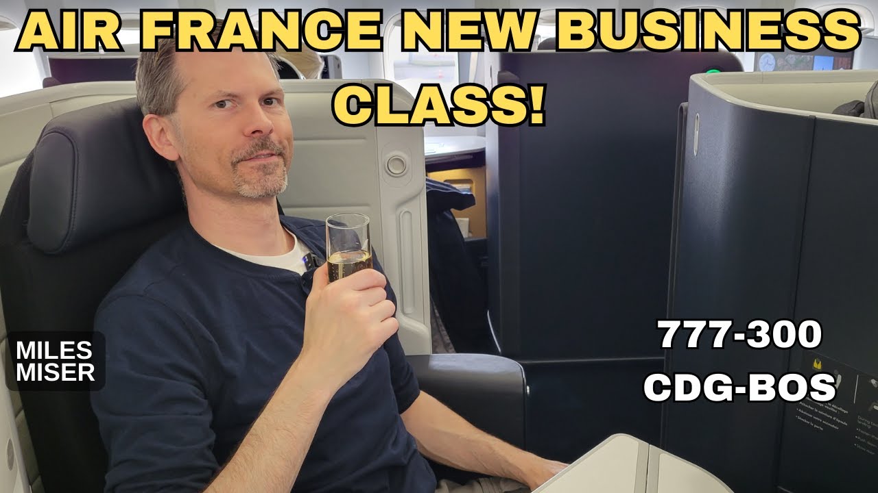 Air France New Business Class Review: 777-300 from CDG to BOS