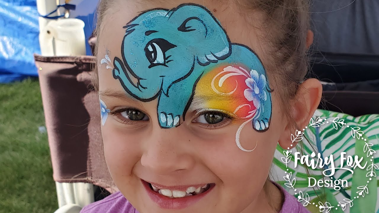 Elephant Fairy: FACE PAINT tutorial