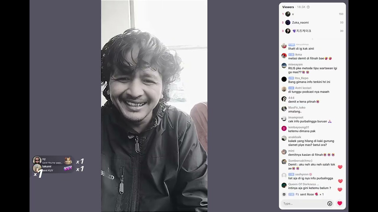 Live Mas Lahar Bara Pendaki Gunung Slamet Ali Syafik ditemukan!!!