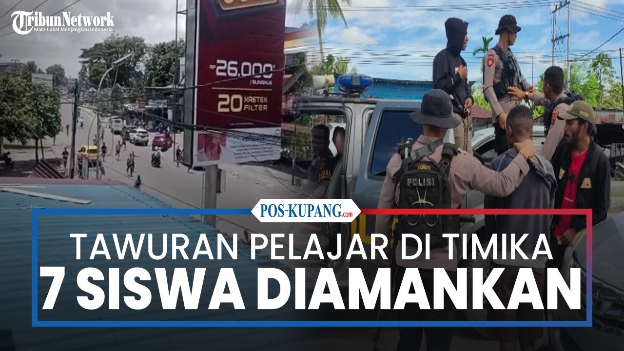 Tawuran Pelajar di Timika, Tujuh Siswa Diamankan Polisi
