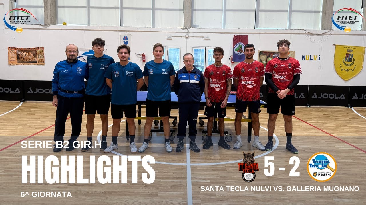 Serie B2 Gir.H: Santa Tecla Nulvi vs. Galleria Mugnano 5-2