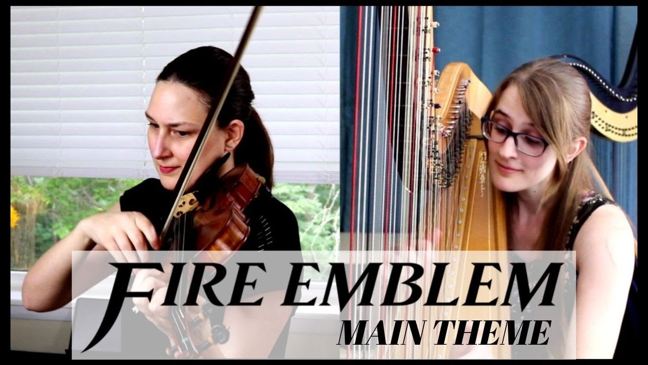 Fire Emblem Theme -  Harp & Violin Cover ft. Patti Rudisill