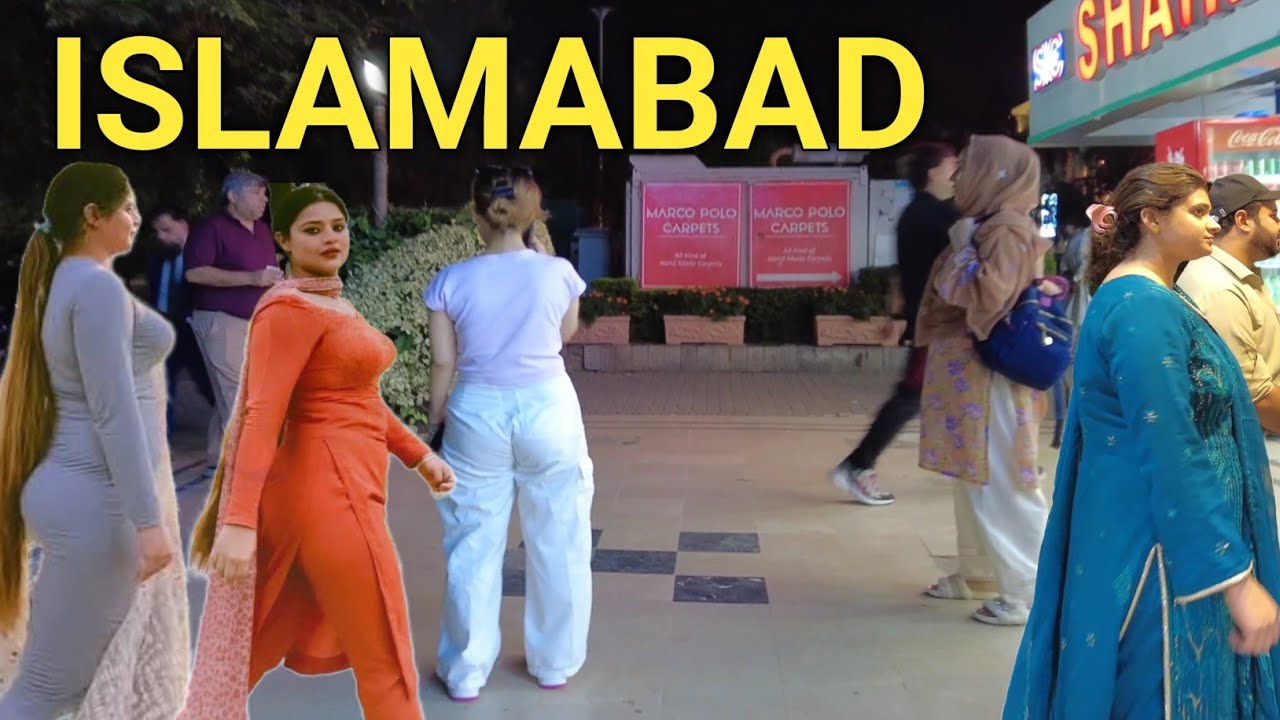 🇵🇰The real NIGHTLIFE in Islamabad  F6 MARKAZ walking tour (4k) 2024