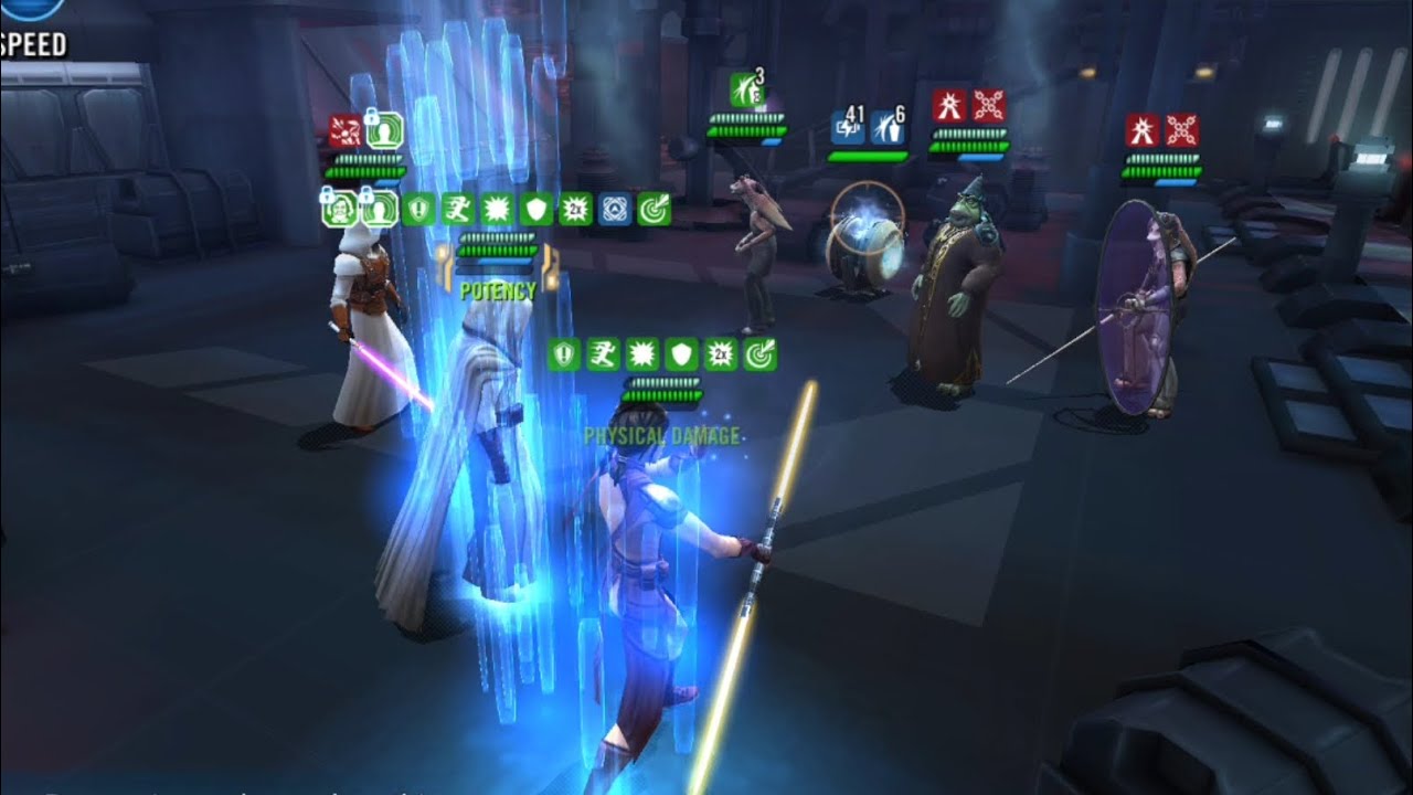 GAC [3v3] : JML Jedi Master Luke vs Gungans ft. Jarjar [SWGoH] [Counter]