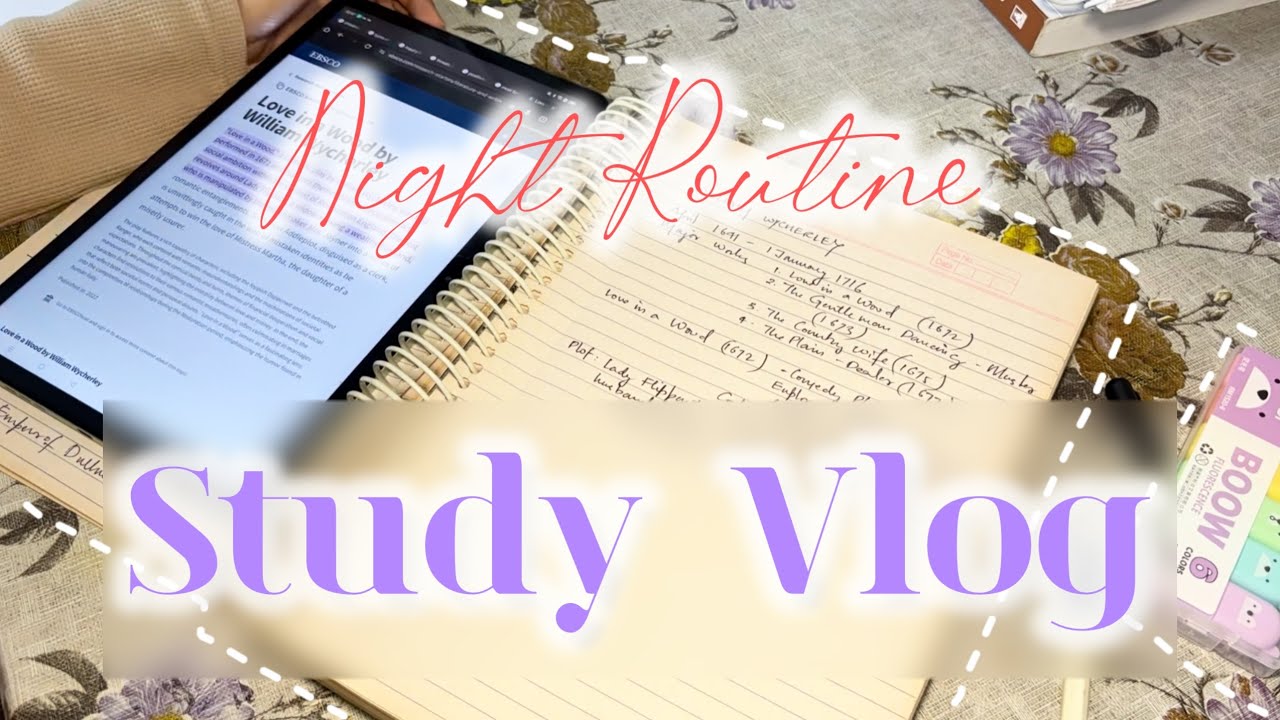 Study Vlog after work 📝👩‍🏫📔