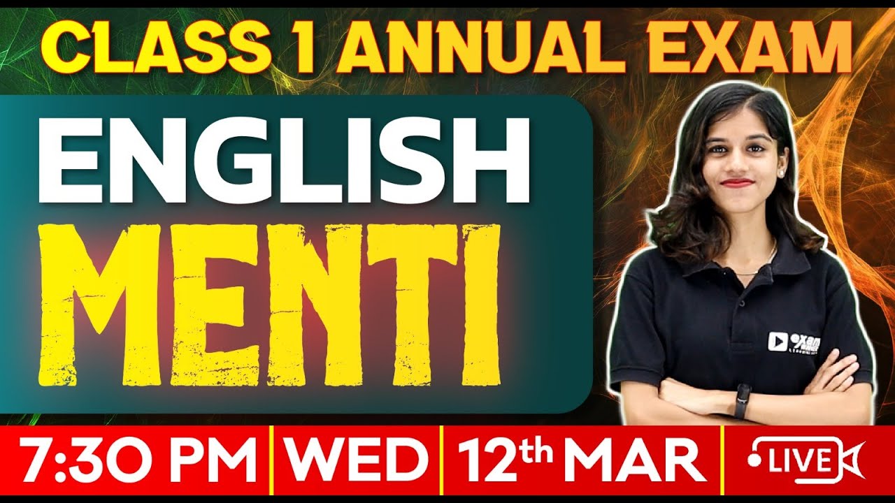 Class 1 Public exam | English Menti  | Exam Winner Class 1