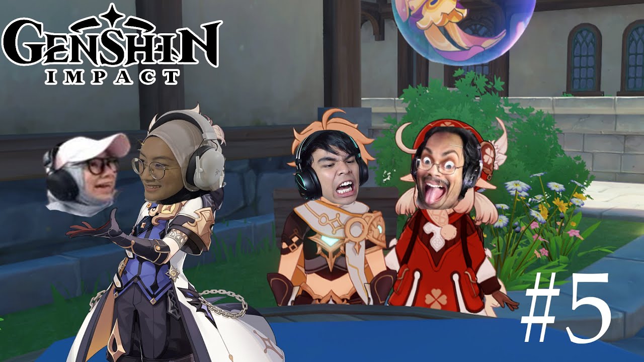 AJAR BUDAK BARU MAIN GENSHIN IMPACT! #5 with @FluffiieeMY @KambingGolek @Alinarie