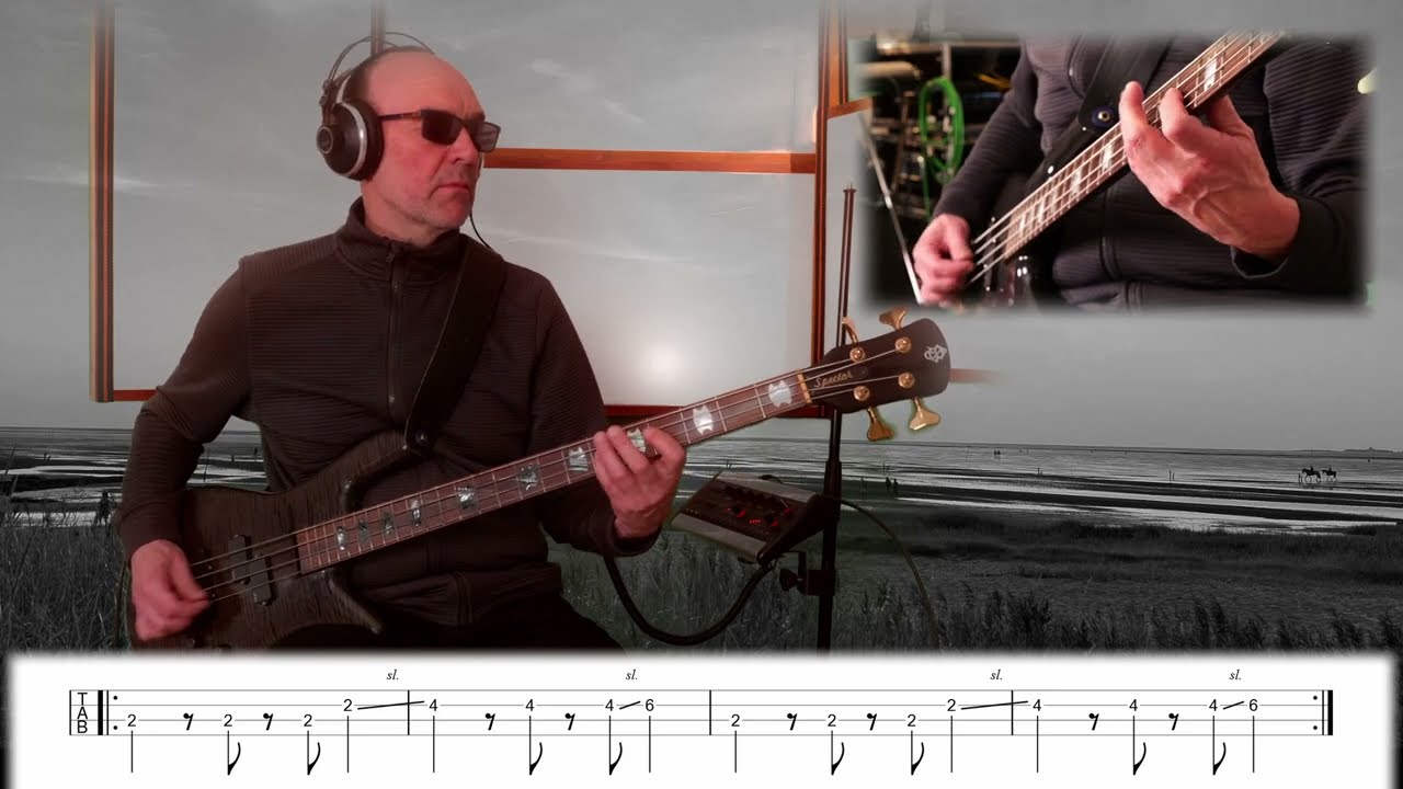 The Chameleons // On The Beach // Post Punk Bass Cover With Tabs // Spector Euro 4LX