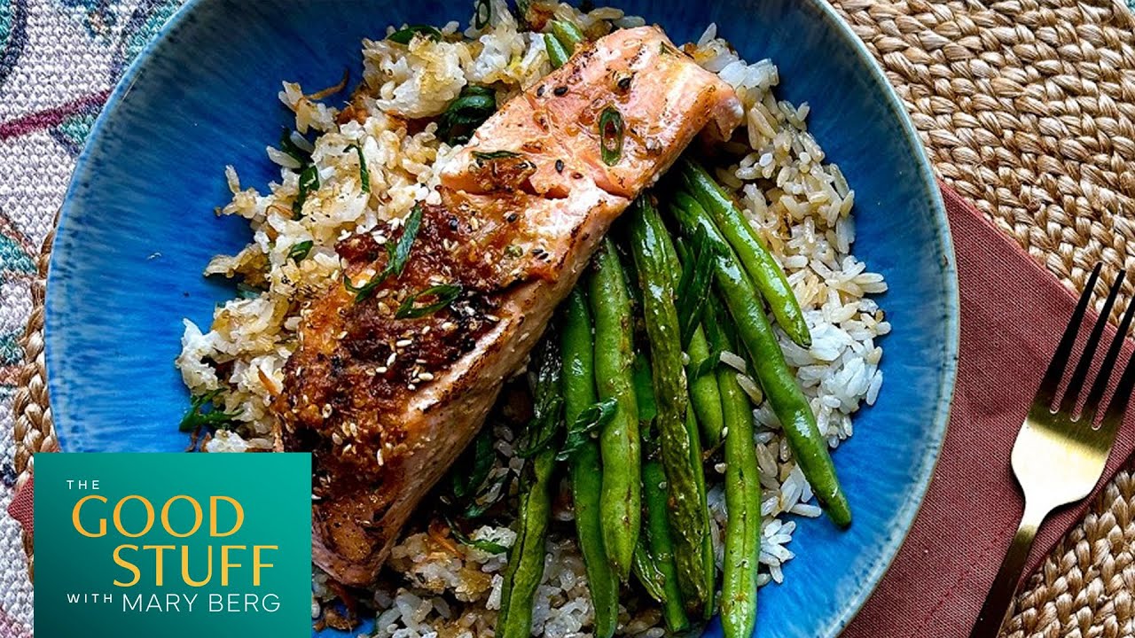 Mary's Leftover Rice Roasted Salmon Dinner | The Good Stuff with Mary Berg