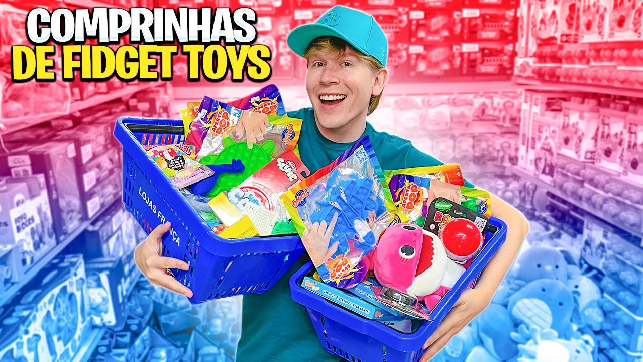 FIZ COMPRINHAS DE FIDGET TOYS NA MINHA CIDADE e encontrei muita novidade! 😱