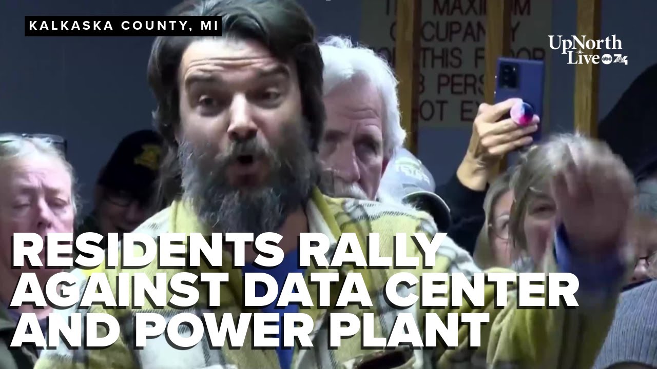 Kalkaska County residents rally against data center and power plant at public forum