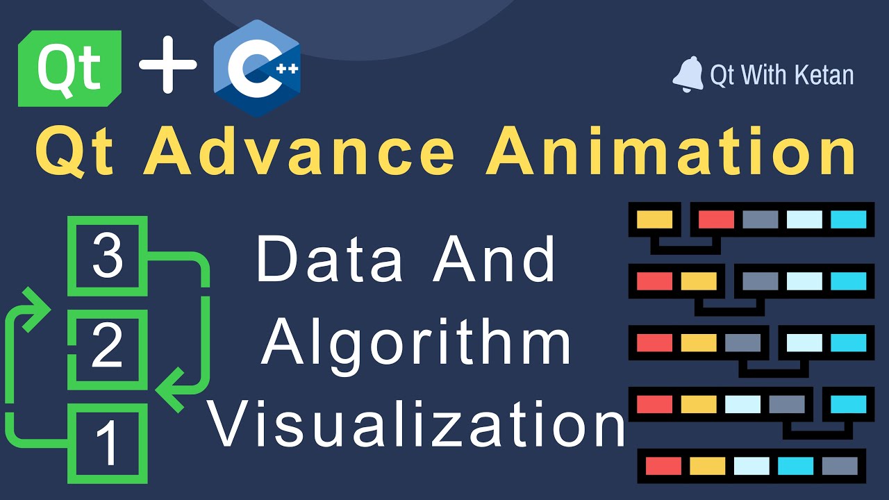 Qt Advance Animation | Algorithm And Data Visualization | Data Structure | Bubble Sort