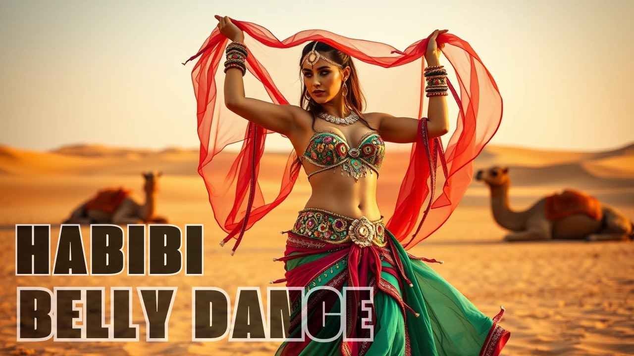 Arabic Girls Belly Dance | Habibi Song | Best Arabic Dance | Official AI Video
