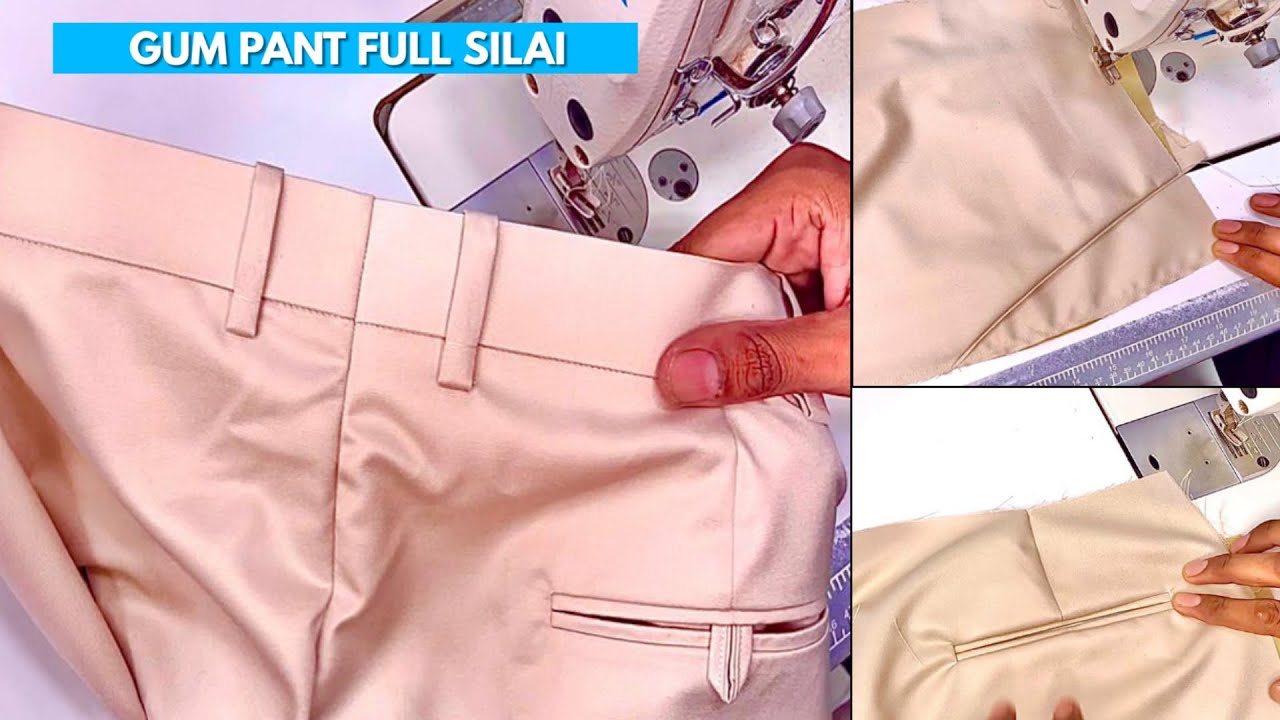 Gum pant full silai karna sikhen / only 53 minutes full pant stitching / pant full stitching 