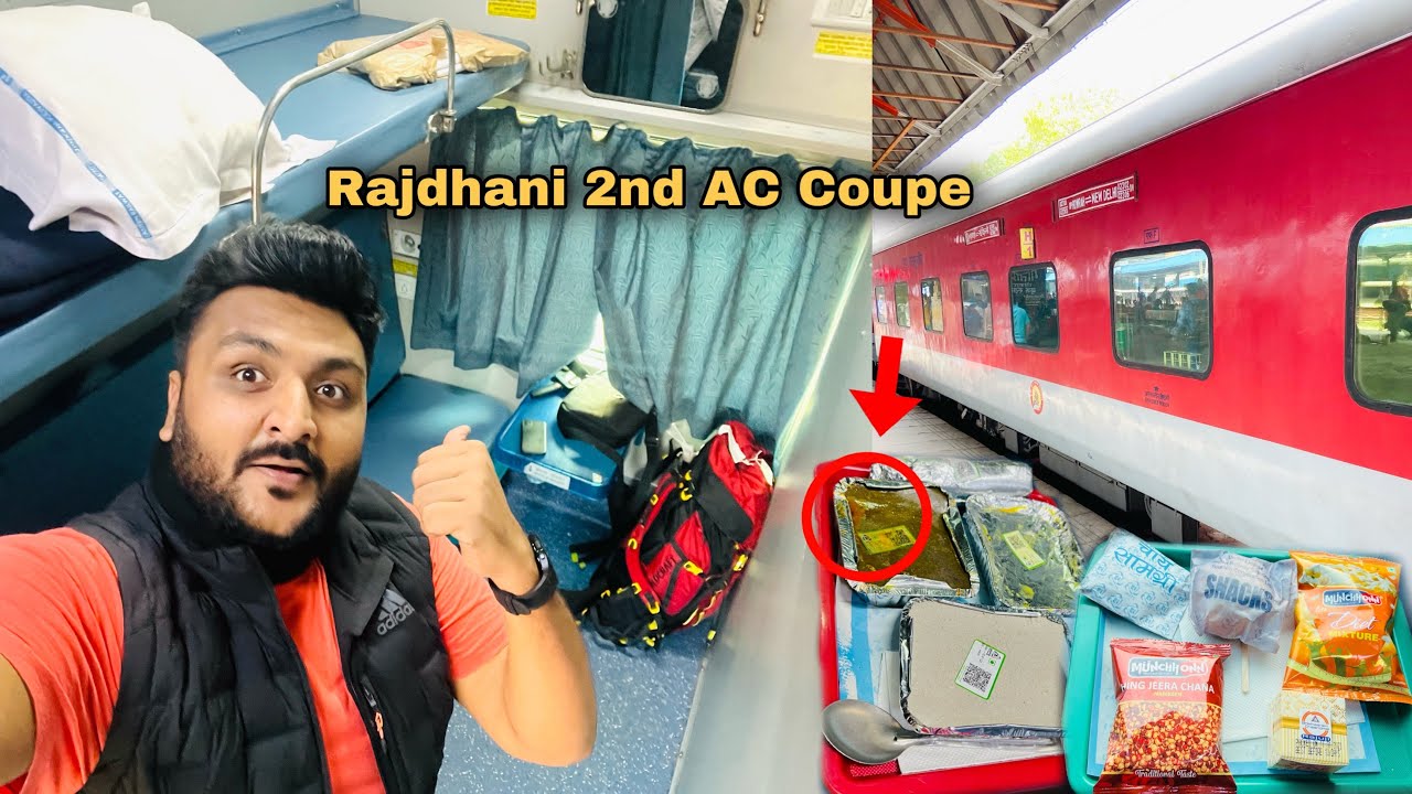 Rajdhani Express Second Class (Coupe) journey || IRCTC food Review 😨 || Indian Railways
