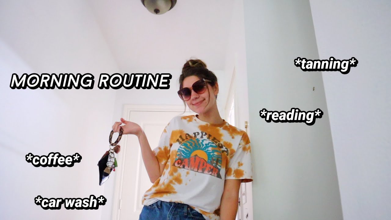 my *sleeping in* summer morning routine