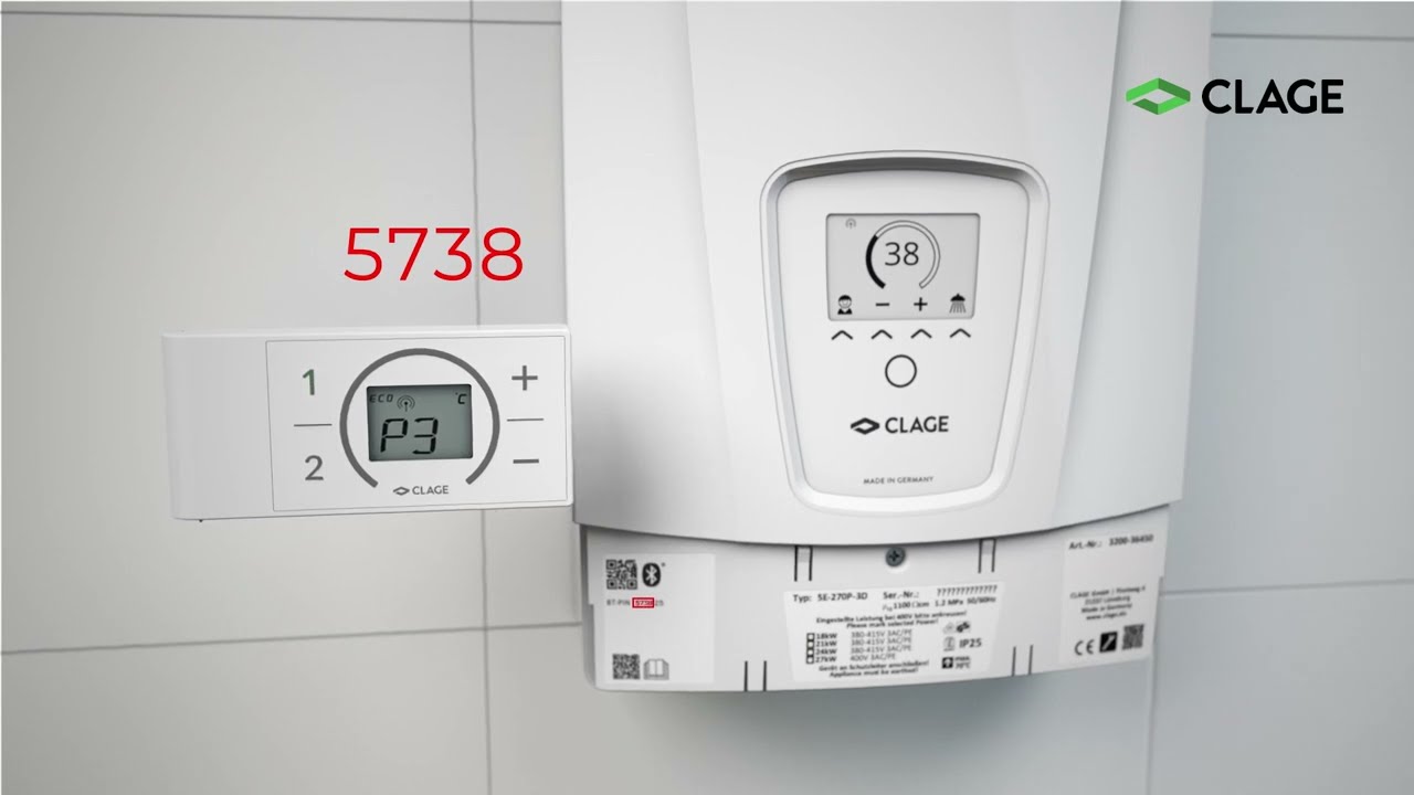 Incalzitor de apa instant Clage E-comfort DEX Next S - Instructiuni de instalare
