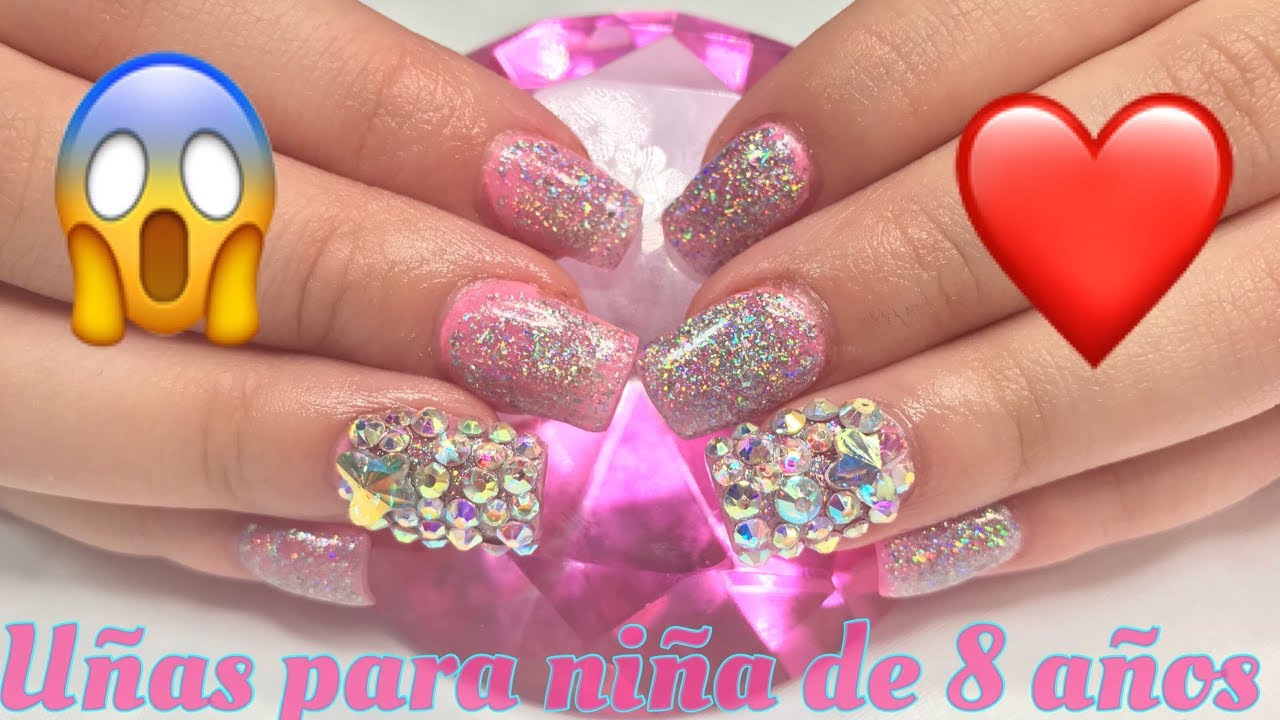 Uñas para Niña de 8 años/Uñas Acrílicas