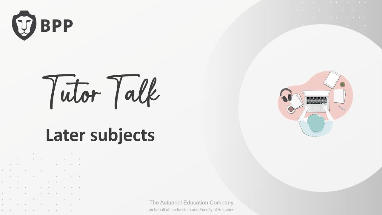 Tutor Talk - Later subjects