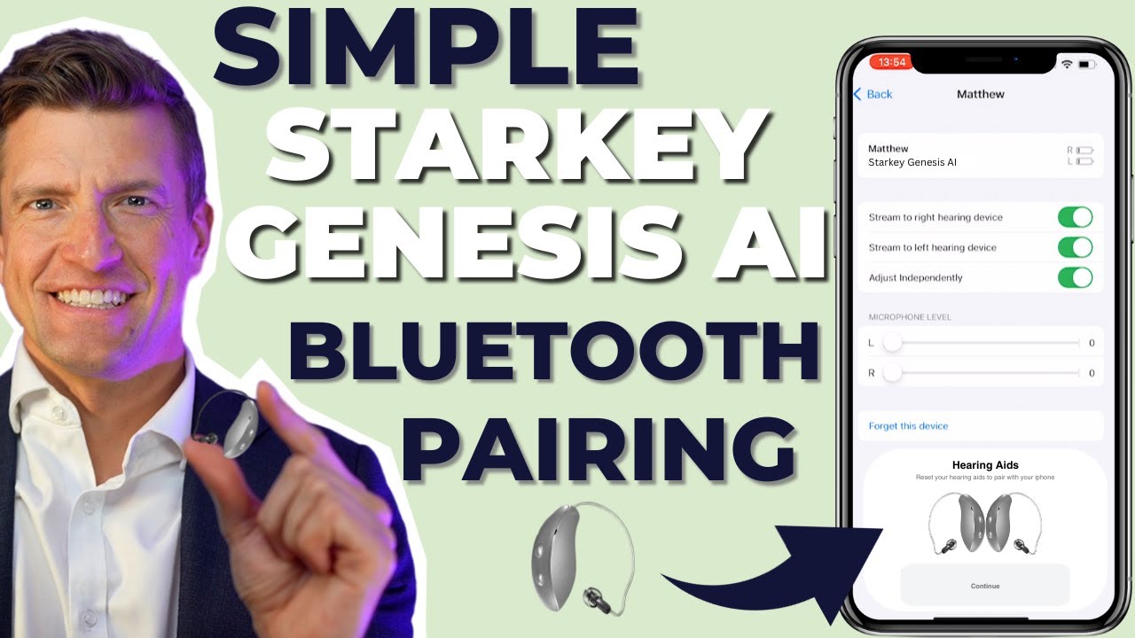 How to Pair Your Bluetooth Starkey Genesis AI Hearing Aids to your iPhone in 3 Steps