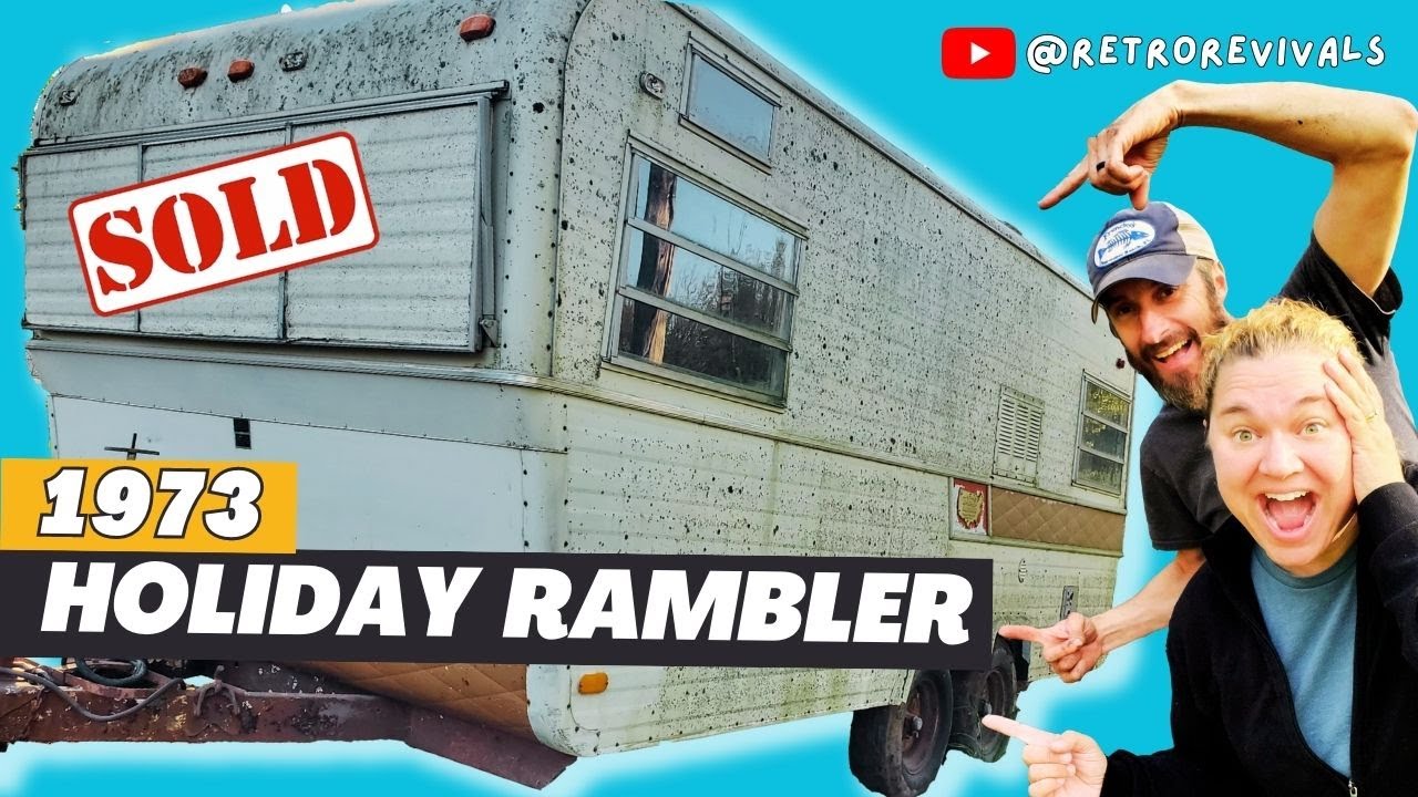 Classic Camper Rescue!  Unveiling 1973 Holiday Rambler Vacationer Travel Trailer 