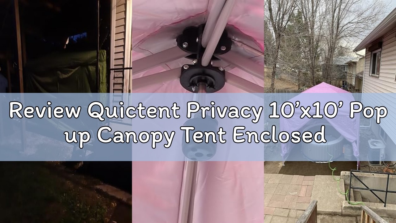 Review Quictent Privacy 10&rsquo;x10&rsquo; Pop up Canopy Tent Enclosed Instant Gazebo Shelter with Sidewalls an