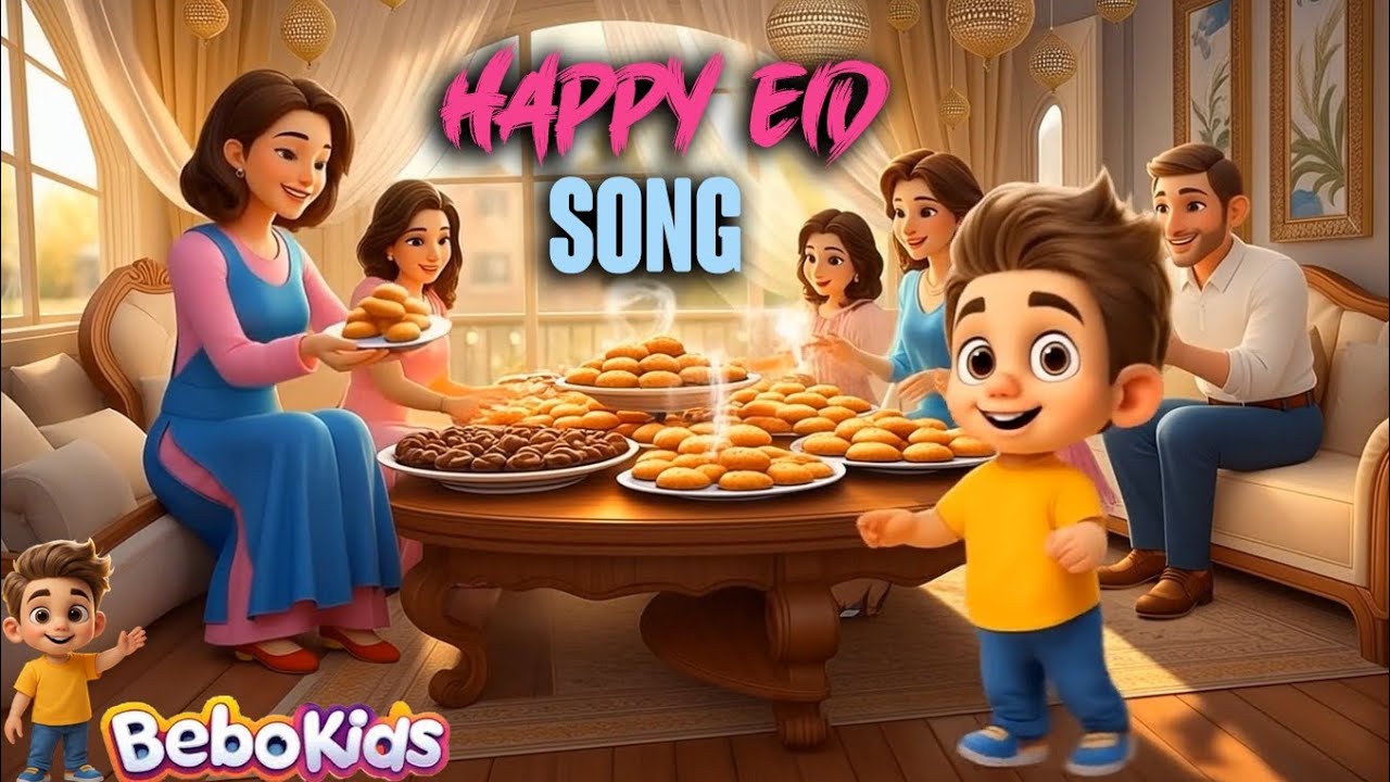 🎶 Happy Eid Song for Kids | Eid Mubarak Celebration Song 🎉🌙 Fun & Joyful Eid Music 🎈