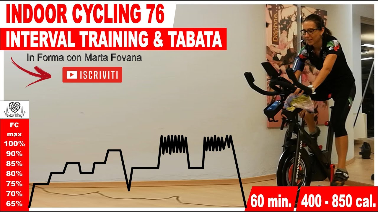 Interval Training & TABATA - Indoor Cycling Workout // 60 minuti di Spinning - Lezione 76