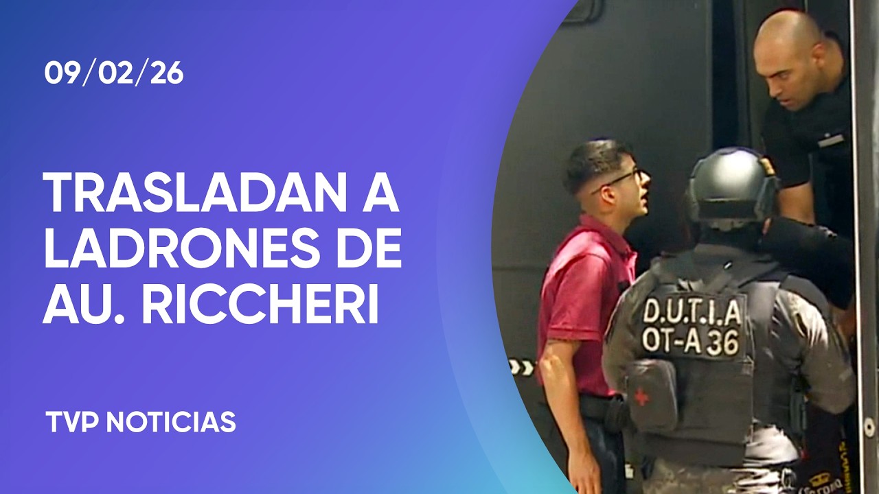 Así trasladaban a los detenidos de una banda que robaba en la autopista Riccheri