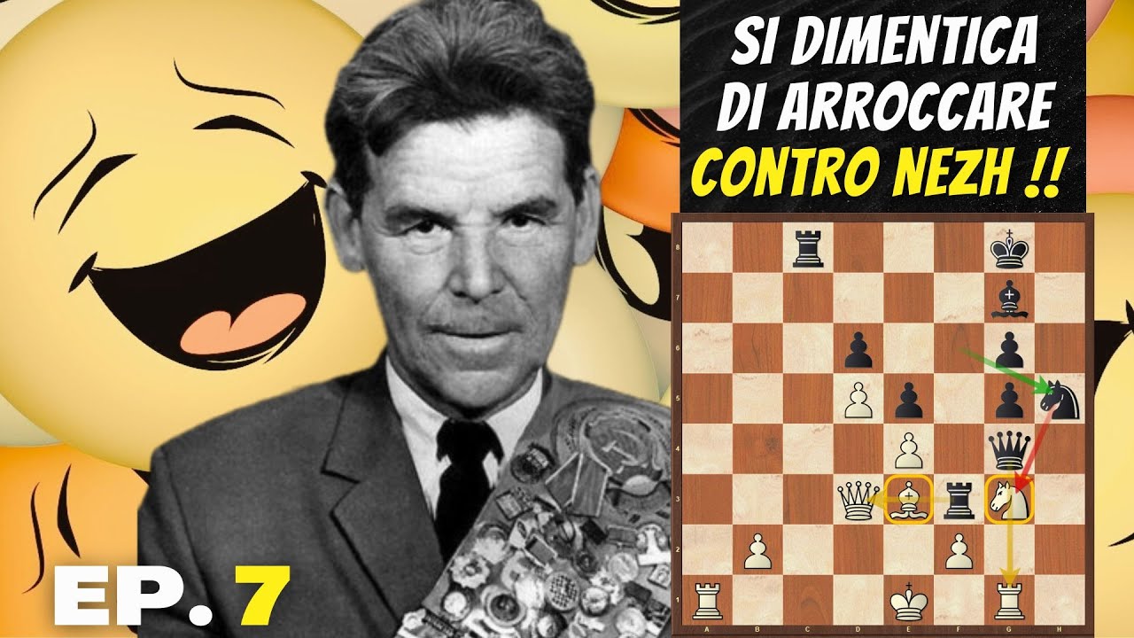 Non Arrocca e Nezhmetdinov Lo Distrugge Con Le Inchiodature