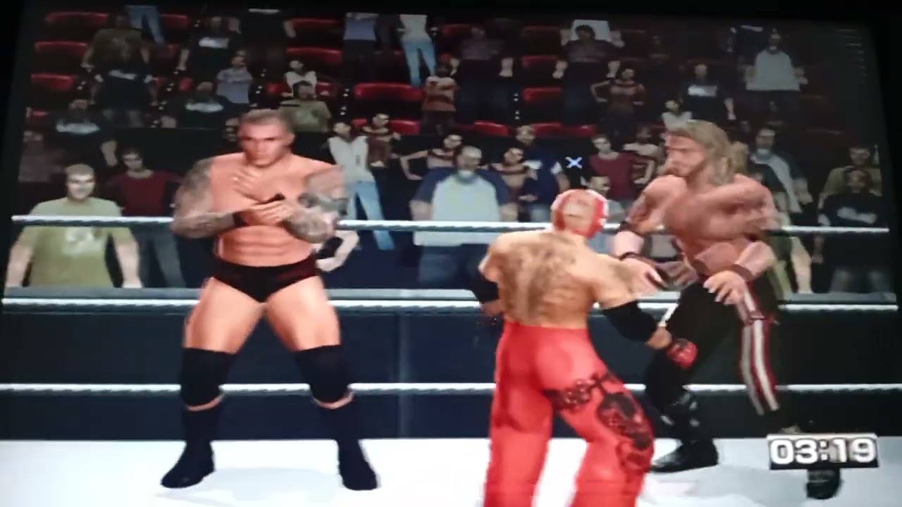 WWE SvR 2011 - Rey Mysterio vs Batista vs Randy Orton vs Edge vs Rob Van Dam - WWE Championship 