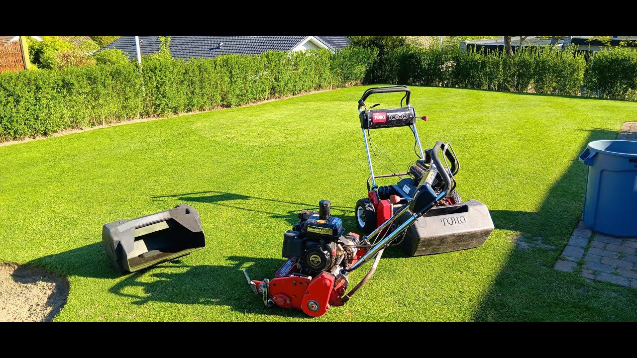 Double REEL MOW at 14 mm  Creating a GOLF GREEN
