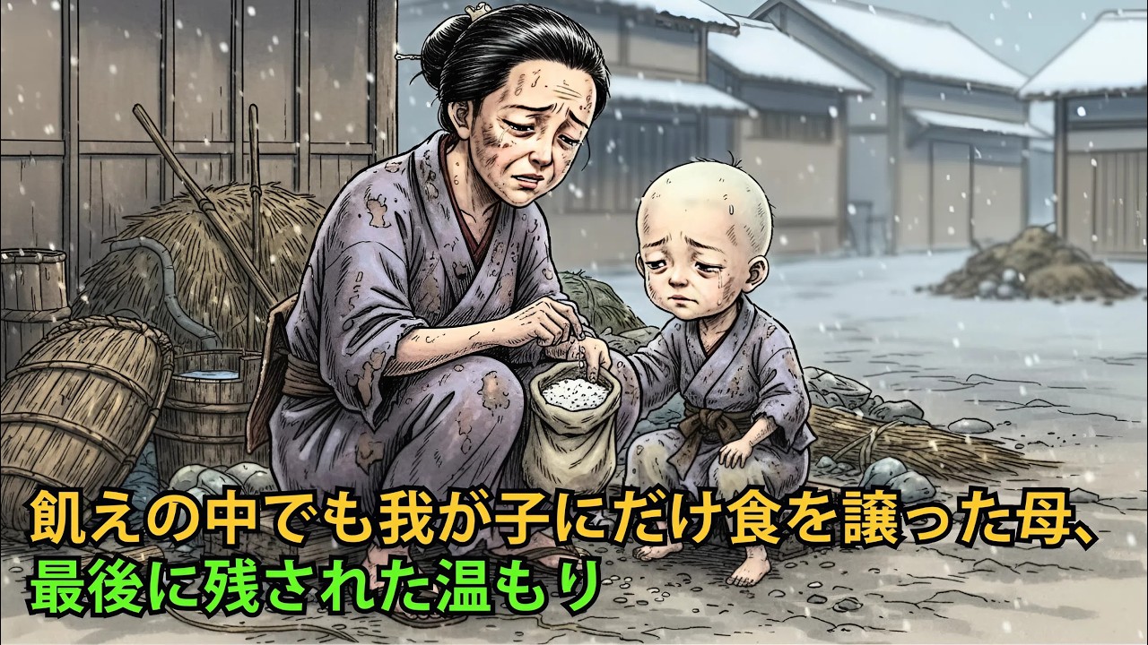 飢えの中でも我が子にだけ食を譲った母、最後に残された温もり| 野談 | 伝説 | 昔話 | 説話 | 民話
