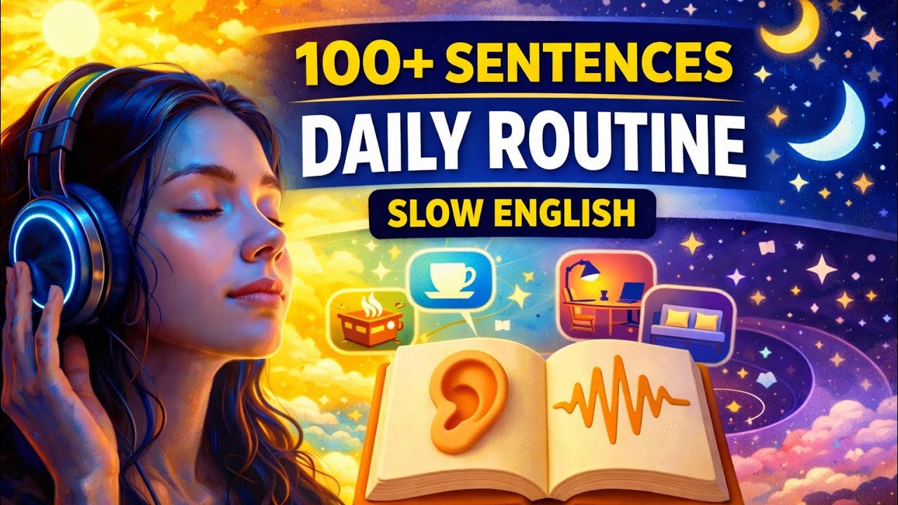 100+ Daily Routine Sentences for Beginners | Speak English All Day |Shadowing Practice 