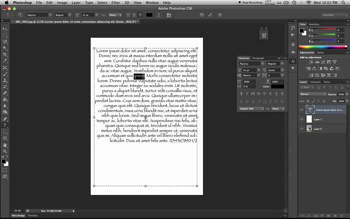 Photoshop : New Text Formatting Features