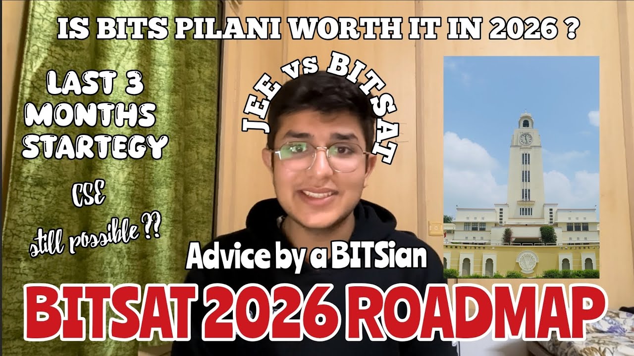 BITSAT 2026 Roadmap !! ( A guide to 300+ marks and your gateway to BITS Pilani) #bits #jeemains #iit