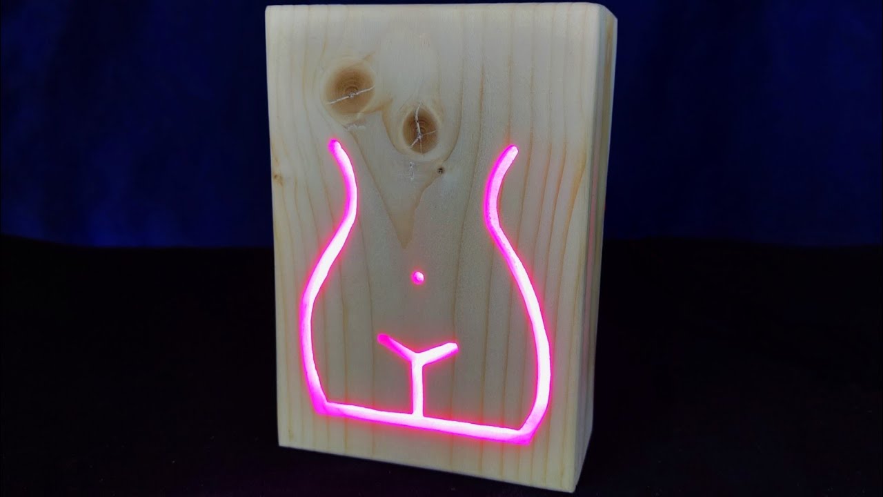 Making a Glowing body in a Wooden Frame | DIY LED Art
