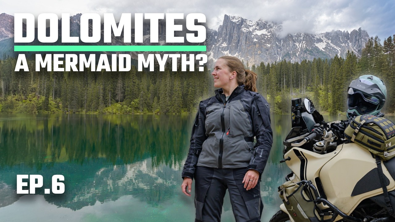 PASSO FEDAIA and the MERMAID myth of LAGO DI CAREZZA - Italy DOLOMITES motorcycle solo trip (S5-EP6)