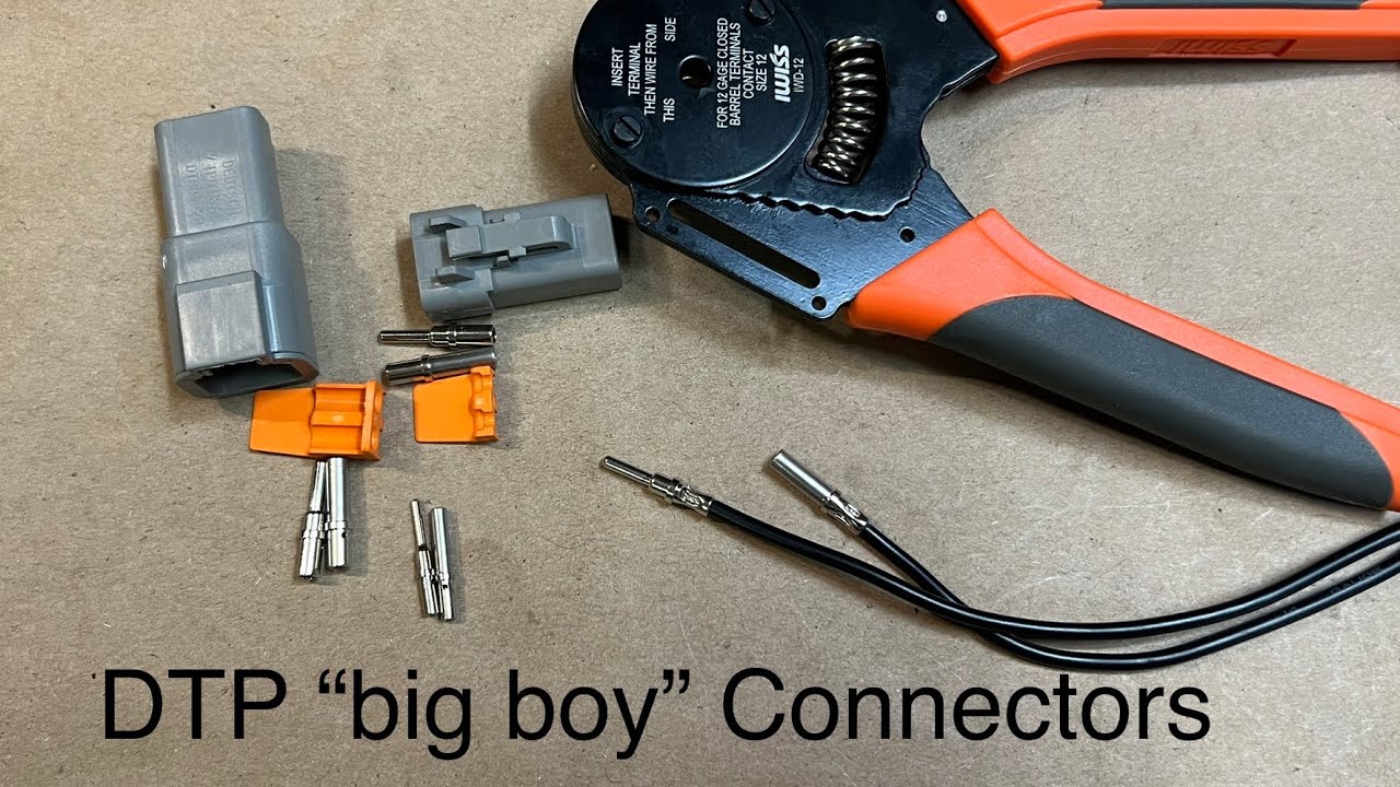 Deutsch DTP #12 12 AWG connector set (male & female)