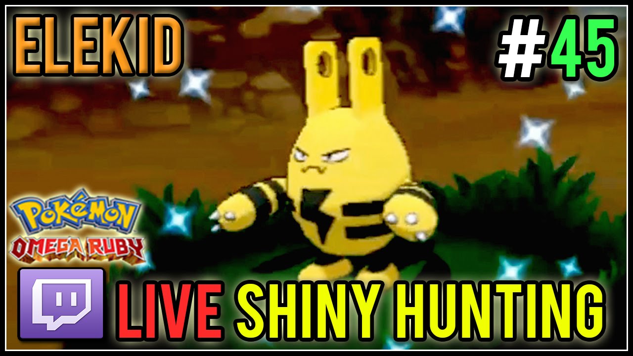 [Live] Shiny Elekid at 388 DexNav Encounters | Live Shiny Hunt #45 | Pokemon Omega Ruby