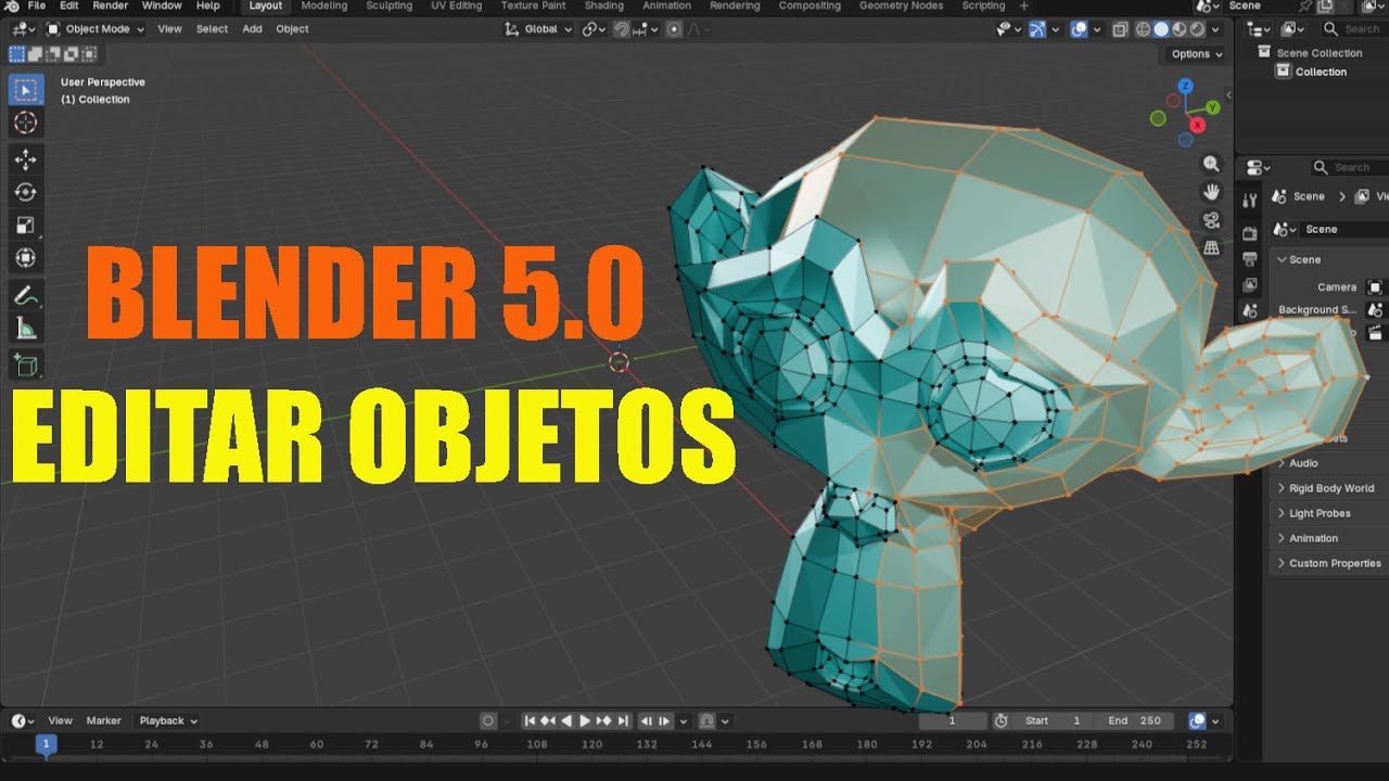 TUTORIALES BLENDER - Cómo redondear bordes, extruir, herramienta loop cut y solidify - Modo edición