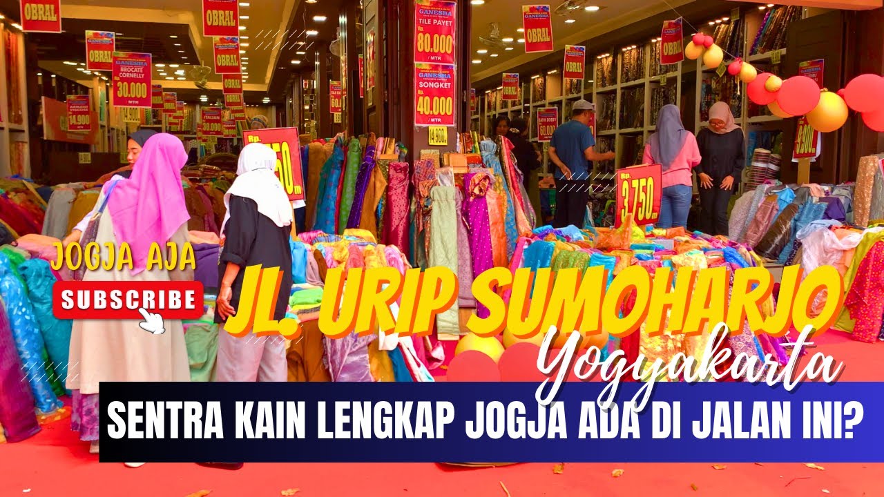 FULL KAIN MURAH DAN BATIK!! INI ADALAH SENTRA KAIN DI YOGYAKARTA YANG TERKENAL LENGKAP DAN MURAH