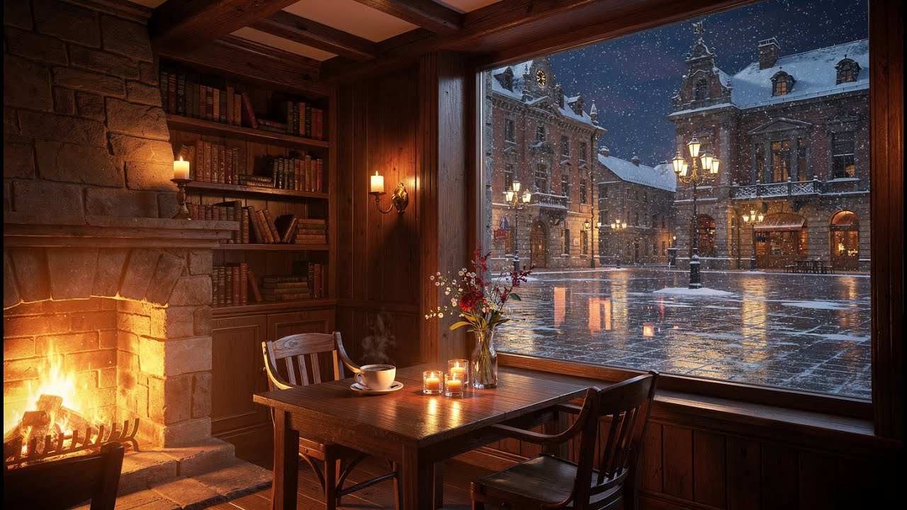 Relaxing jazz | nowy Night Jazz ☕ Smooth Piano by the Fireplace