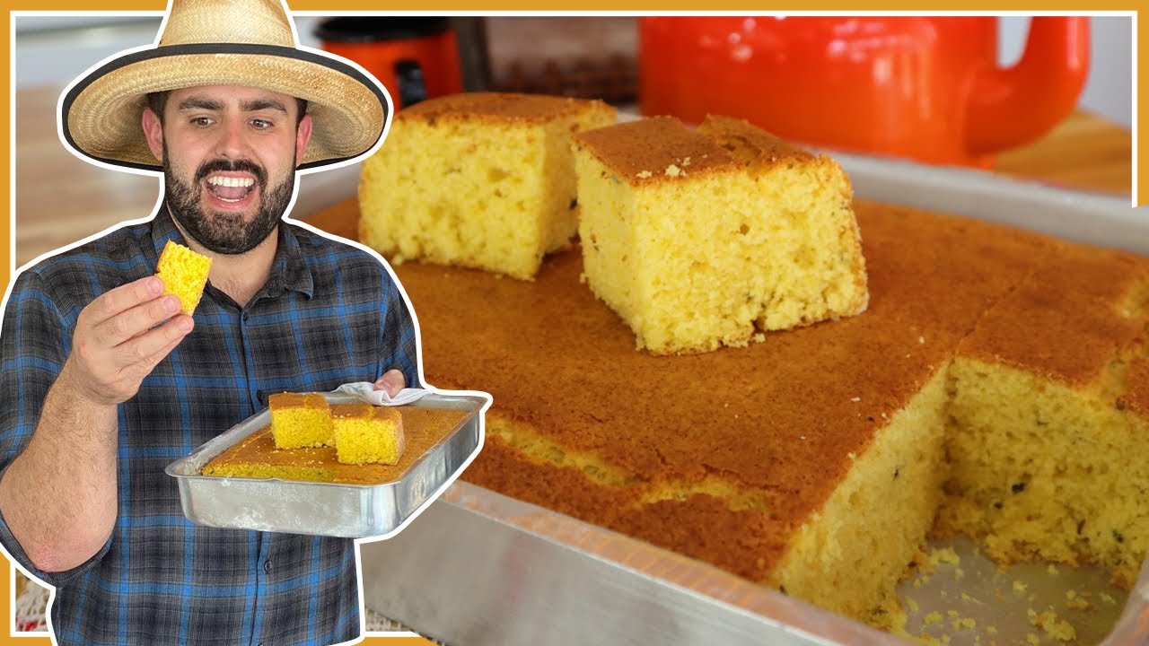 JÁ FEZ BOLO DE FUBÁ COM LEITE AZEDO?? FICA UMA DELÍCIA I RECEITA DA MINHA VÓ DONA DULCE