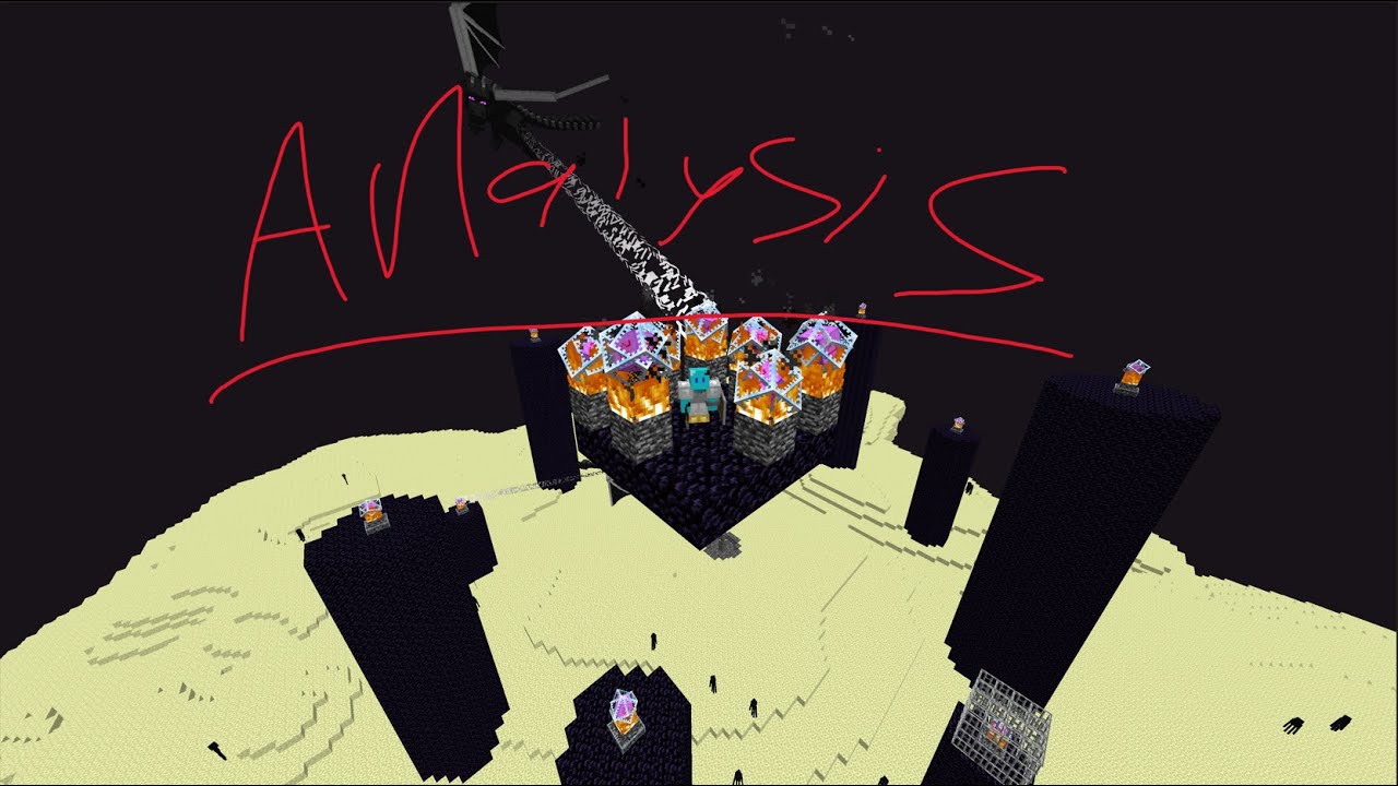 Minecraft analysis (Minecraft end fight vs Creative hunter)