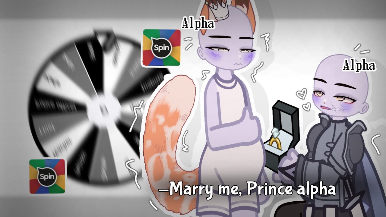 Make a couple OC!🦊🦈 BL🌈 (Prince👑 X Knight🗡️) Omegaverse✨(Spin the Wheel)[Couple Edition] Gacha club