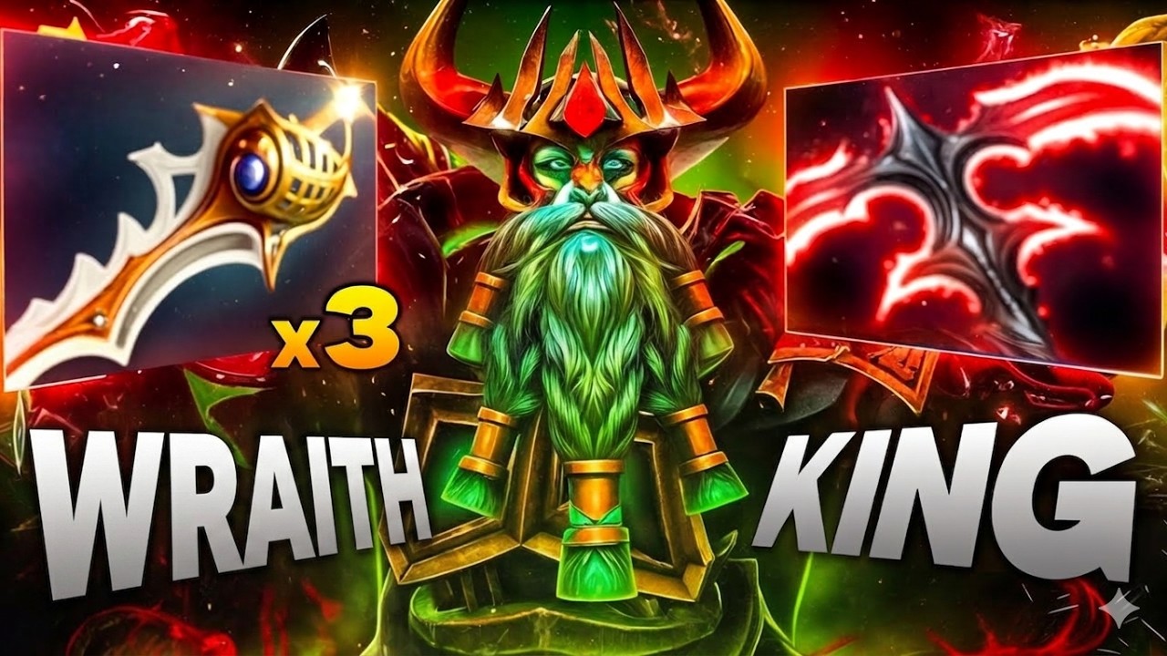 One Shot Build Wraith King x3 Divine Rapiers🔥🔥🔥7.41b 32 Kills | Dota 2 Gameplay