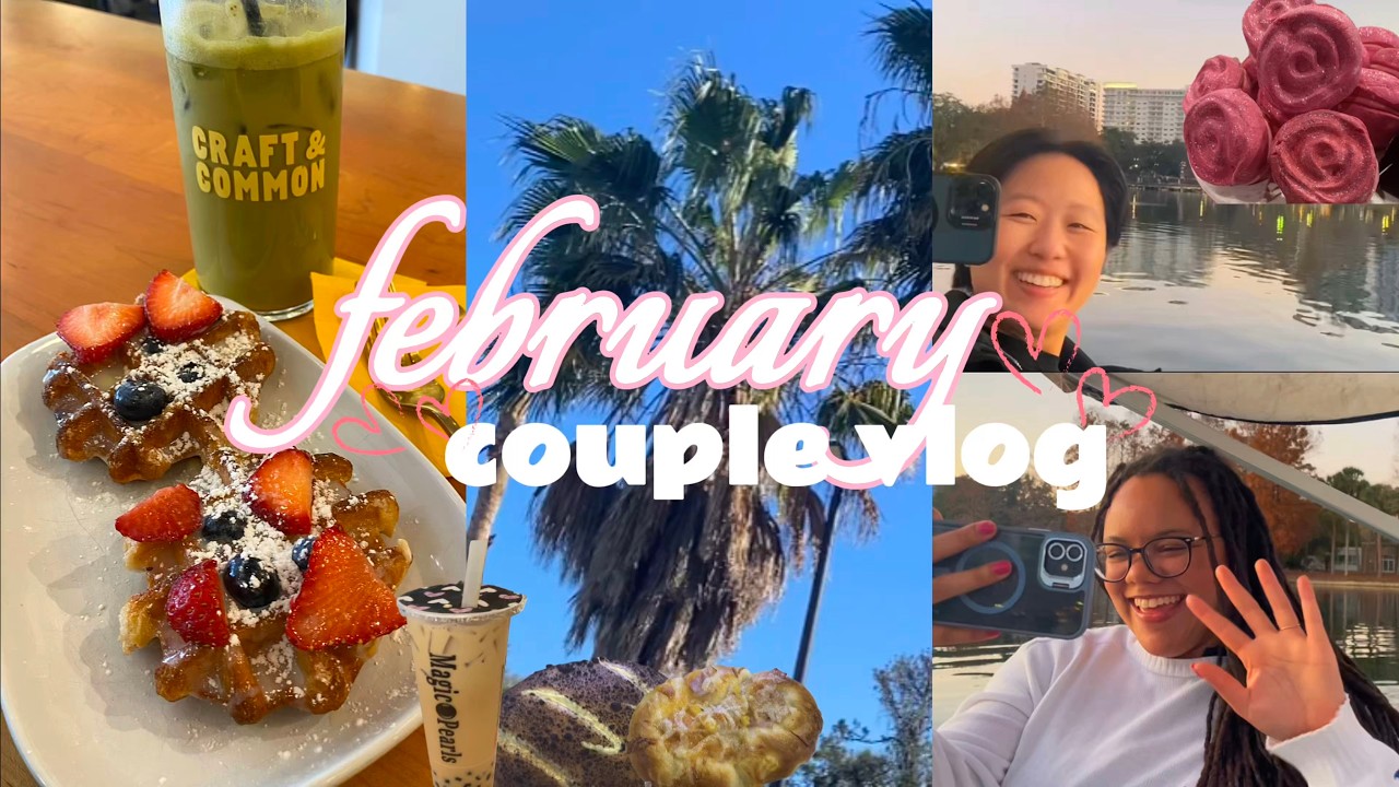 february in orlando | cute cafes, disney, best eats, shopping, couple vlog