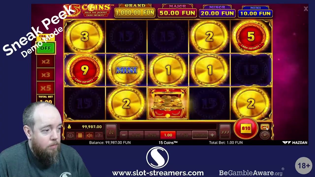 Sneak Peek - 15 Coins - Wazdan